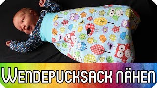 DIY Nähen für Anfänger: Wende-Pucksack (Schlafsack) für Babys nähen | Nähen zur Geburt