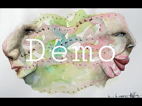 Rembrandt Watercolor demo "Interconnected"