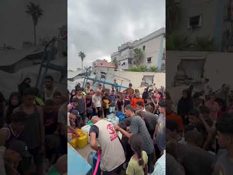 free water distrubution Gaza#alibabafoundation #food #freepalestine #freegaza # #standwithgaza