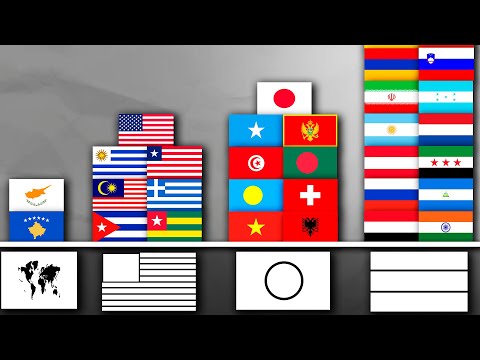 Flags by Layouts (From 2 to 46 flags)