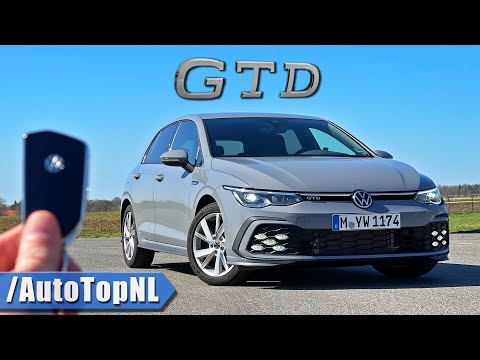 VW Golf GTD MK8 REVIEW on AUTOBAHN [NO SPEED LIMIT] by AutoTopNL