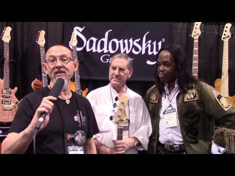 Bass Musician Magazine NAMM 2017 - Sadowsky Guitars with Verdine White