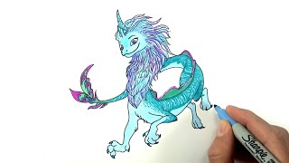 Dragon Sisu | Raya and the Last Dragon | Drawing and Coloring