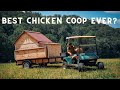 EASIEST TO CLEAN Mobile Chicken Coop It S A Tiny Barn With Tractorsupply