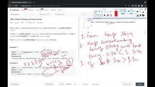 YouTube video 'Check If String Is a Prefix of Array| LeetCode 1961| English'