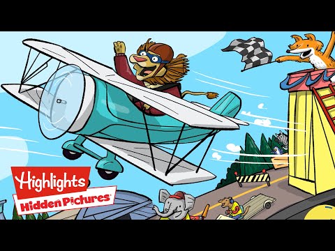 Can You Find the Hidden Paper Airplanes? | Hidden Pictures | Highlights - Kingdom Kids Zone, Little Learners - Highlights Kids