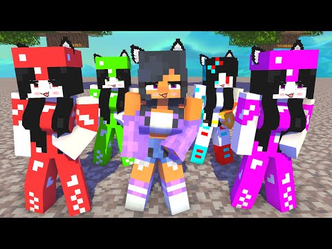 SIMPLE DIMPLE FIRST MEET ARIGATO APHMAU AND ELEMENTAL SADAKO SISTERS - MINECRAFT ANIMATION #shorts