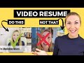How to Script & Film a Video Resume - Example included!