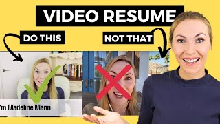 How to Script & Film a Video Resume - Example included!