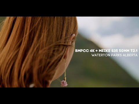 Cinematic Waterton Parks Alberta Canada - Shot on BMPCC 4k + Meike S35 50mm T2.1