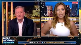 you tube, piers morgan uncensored, ava louise lockner, only fans model holds her big boobs up with h