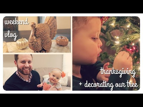 thanksgiving weekend vlog | decorating our tree vlogmas | brianna k Video