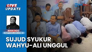 Momen Sujud Syukur dan Solawat Deklarasi Kemenangan Real Count Pilwali Wahyu-Ali 49.44 Persen