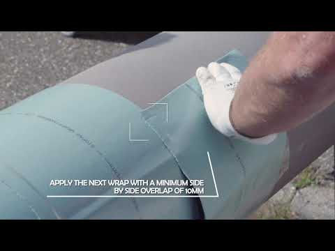 Stopaq Application - Straight Wrapping Pipes