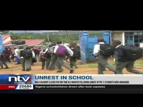 Molo boys academy closes for the 3rd time in 2 months following students' unrest