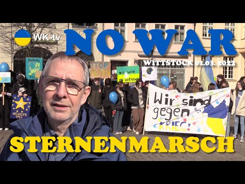 Sternenmarsch in Wittstock Dosse 2022 - STOP THIS WAR