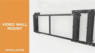 How to Install Quick Assembly Video Wall Mount for 50"-55" Displays-LVW12-55T