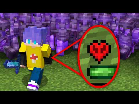 I DOMINATED A SERVER WITH 1 HEART IN MINECRAFT