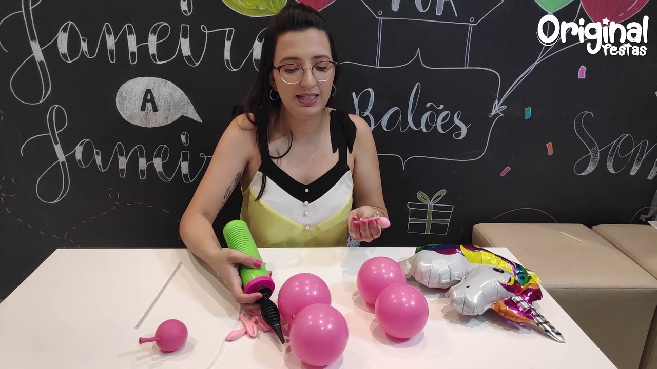 Original Festas  - Faça você mesmo - Centro de Mesa Unicórnio