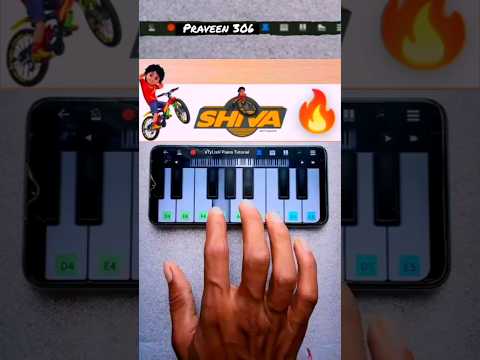 Shiva Shiva Title Song Theme PianoTutorial | Perfect piano| Cartoon Shiva | #viral #shivashiva #hit