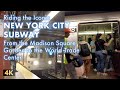 4K Riding The Iconic NEW YORK CITY Subway From The Madison Square Garden To World Trade Center