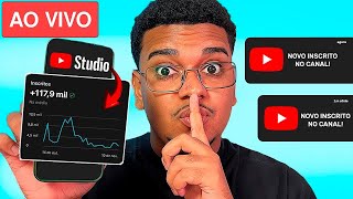 DESTRAVANDO SEU CANAL AO VIVO 🔥 como crescer no Youtube e Ganhar inscritos
