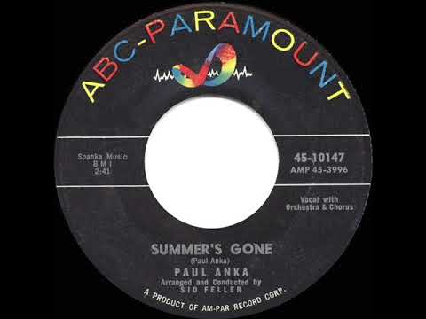1960 HITS ARCHIVE: Summer’s Gone - Paul Anka