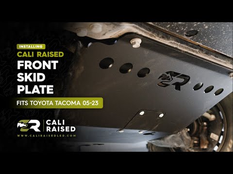 How to Install Front Skid Plate for 2005-2023 Toyota Tacoma | Cali Raised