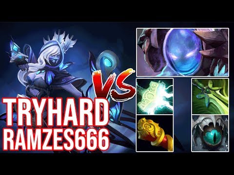 Ramzes666 Tryhard Drow Ranger VS Pro Arc Warden.
