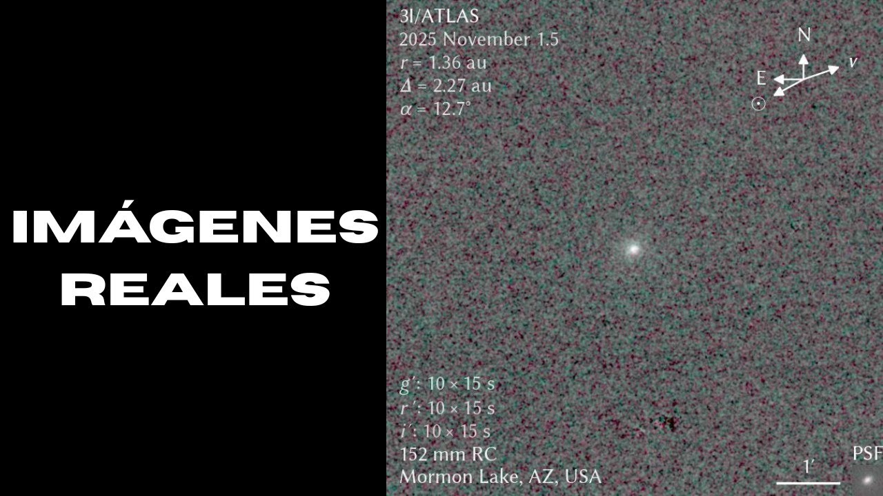 Imágenes reales de 3I/ATLAS: Algo muy raro acaba de pasar con el