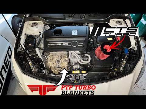Mercedes CLA 45 AMG 5" Intake & Turbo Blanket INSTALL | BEFORE / AFTER SOUND COMPARISONS