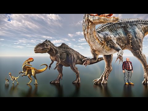 Carnivorous dinosaurs size comparison