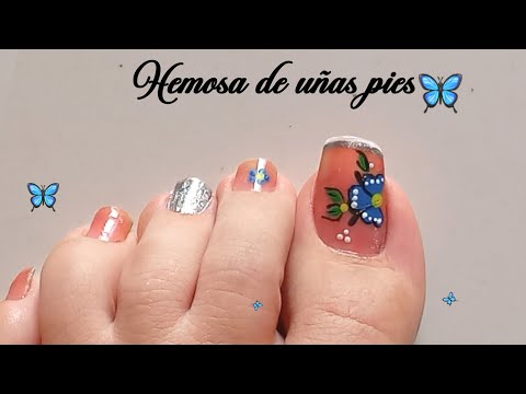 Toenali  🍃🦋Uñas Decoradas | Diseño de uñas para pies♥️