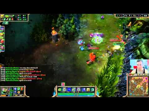 League of Legends Maokai Support + Vayne vs Draven blitz Solo ranked gameplay Highlight