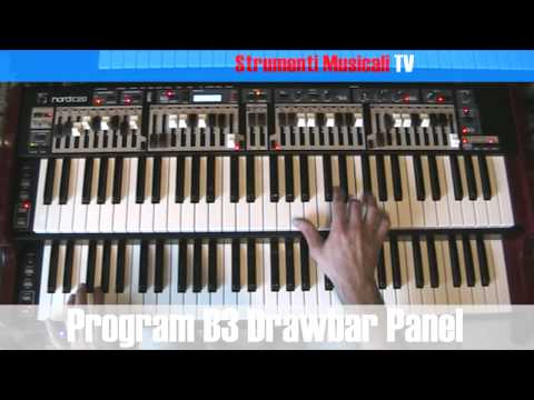 Nord C2D - Demo B3 Drawbar Panel + Synth Bass by Andrea Manuelli