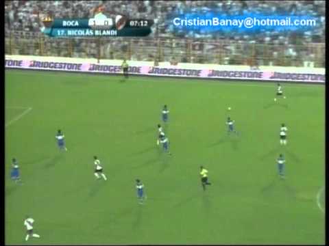 Boca 2 River 0 Amistoso Verano  2012 Los goles de Nicolas Blandi