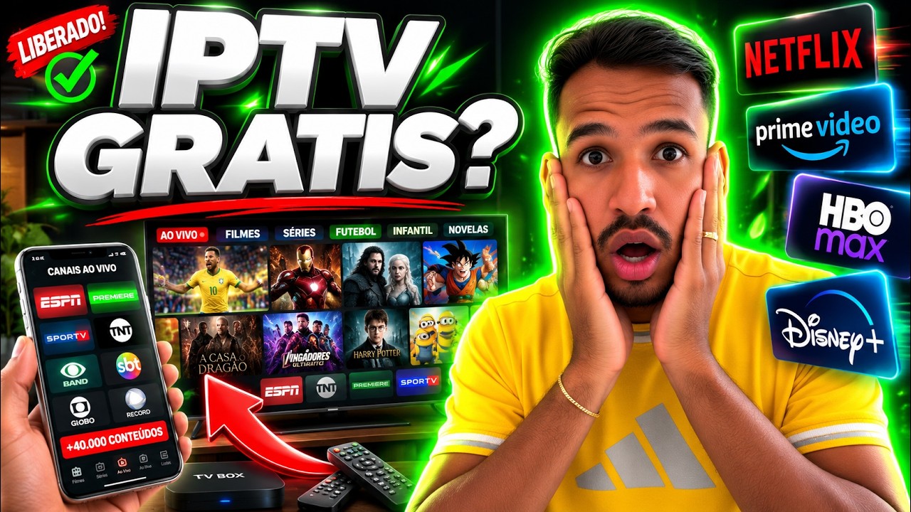 TROQUE SEU IPTV PAGO POR ESSE APP!