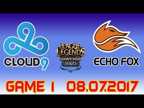 [NA LCS Summer 2017 W9D3] C9 vs FOX Game 1 Highlights | Cloud9 vs Echo Fox