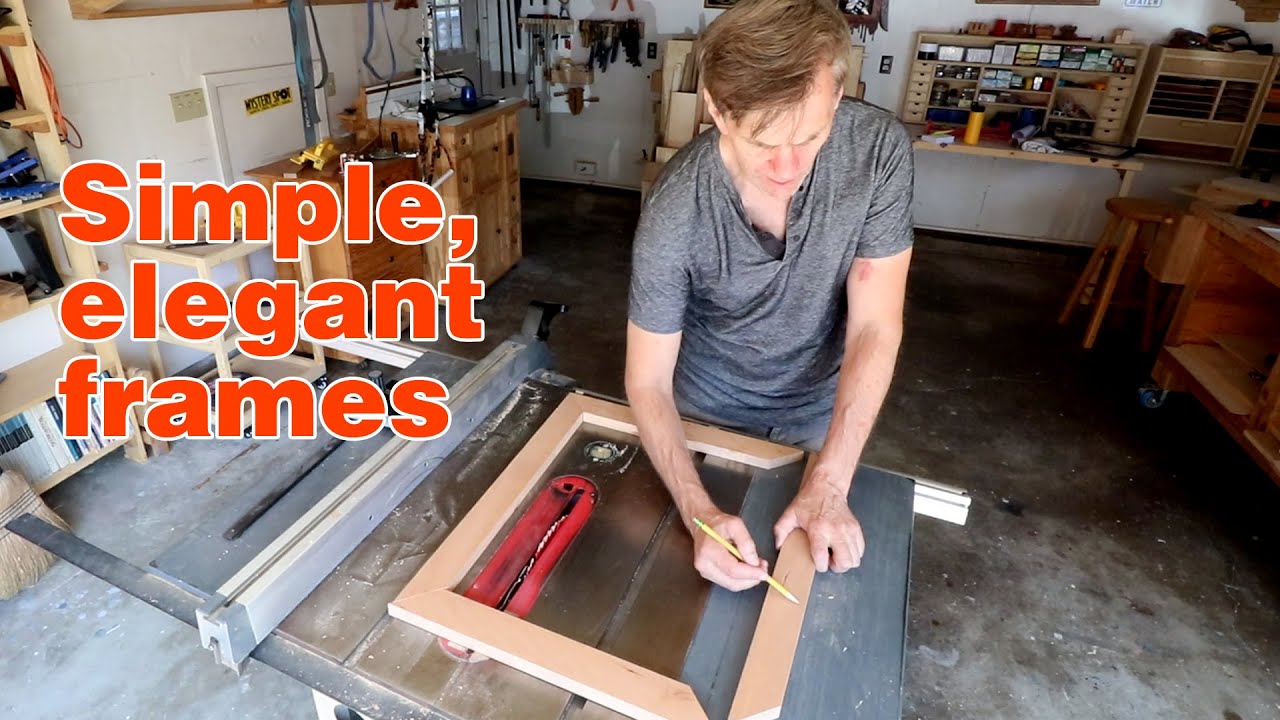 Picture frame BASICS. How to make a simple picture frame using a tablesaw.