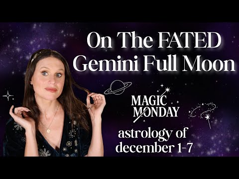 Gemini Full Moon Bends the Nodes! FATED Eclipse Cosmic Checkpoint in this Week's Astrology 📍🌝