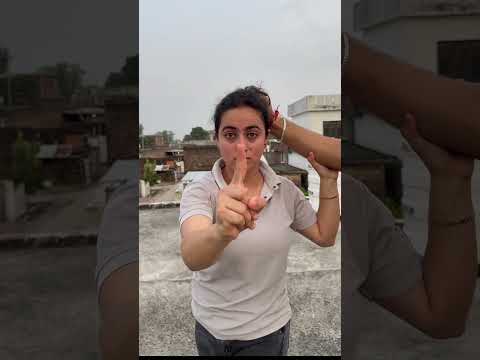 Hair grab self-defense technique #selfdefense #kravmaga #youtube