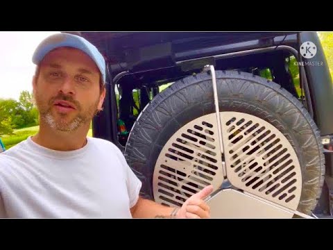 Spare Tire BBQ Grill by Frontrunner - Overland Adventuring Jeep JK