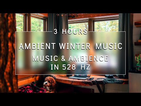 3 HOURS Winter Ambient Music With Snowfall | Cozy Winter Ambience For Relaxation & Meditation 528HZ