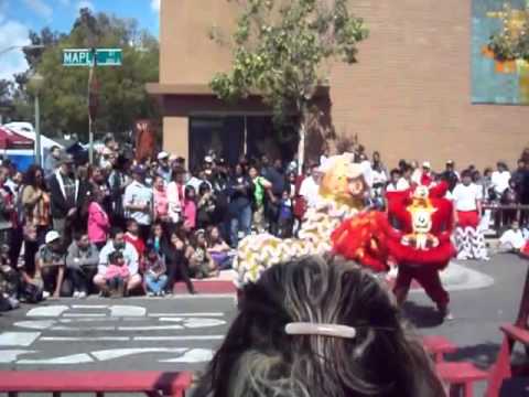 Chinese Lion Dance Escondido Ca Street Fair P1