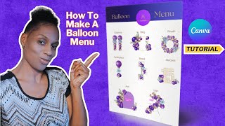 How to make a balloon menu in Canva using a new easy method