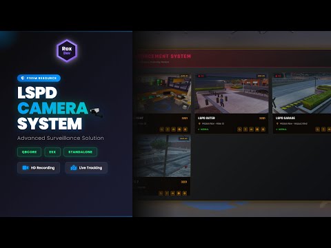 [FREE] RoxCam Pro V1 - FiveM Advanced Law Enforcement CCTV System - QBCore/ESX/Standalone