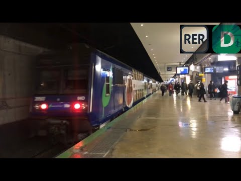 RER D: Départ d’un Z20500 TRANSILIEN PARIS GARE DU NORD