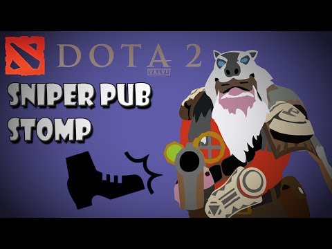 Dota 2 - Sniper pub stomp - Mask of madness op?????