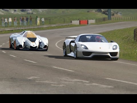 Lamborghini Egoista vs Porsche 918 Spyder at Highlands