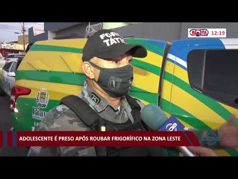 Adolescente é preso após roubo a frigorífico na zona leste 26 11 2020